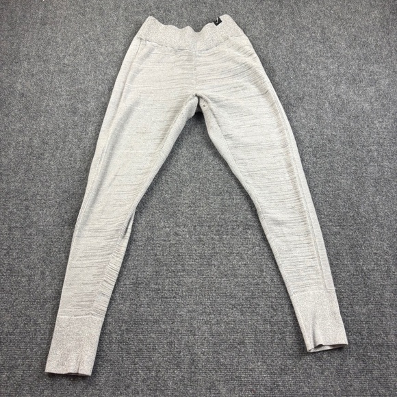 GYMSHARK Women’s Light Grey Time Out Knit Athletic Leggings Joggers size Small - Picture 2 of 8